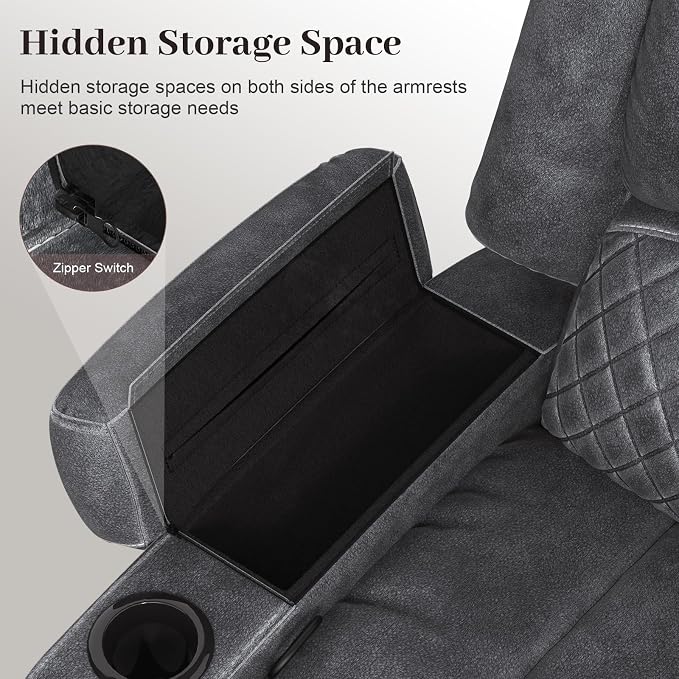 Yolsali 3 Seater Recliner Sofa Set - Image 7