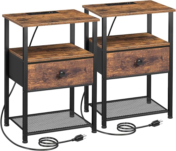 LOAKEKEL Night Stand Set 2, Nightstand by LOAKEKEL