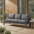 Wisteria Lane Metal Patio Furniture Sofa, All-Weather Outdoor Couch by WisteriaLane