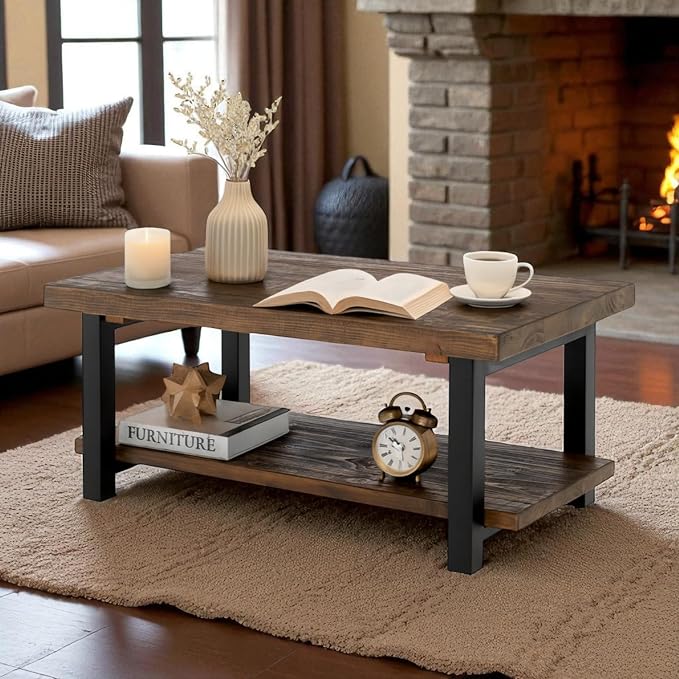 Alaterre Furniture Pomona Rustic Coffee Table - Image 2