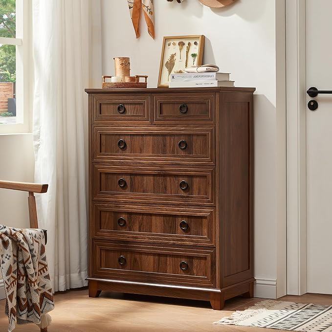 Joaxswe Farmhouse 6 Drawer Dresser - Image 12