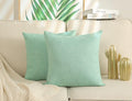 Stellhome Pack of 2 Spring Burlap Throw Pillow Covers Farmhouse Linen Cushion by Stellhome