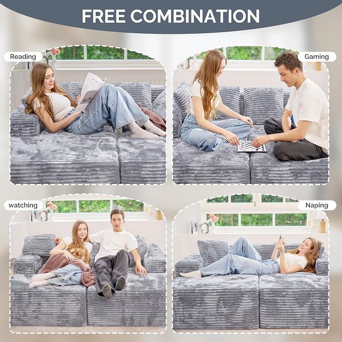 131'' U Shaped Sectional Couches - Image 4
