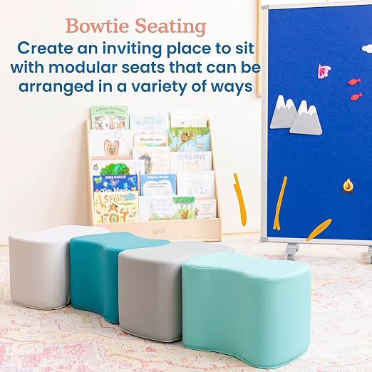 ECR4Kids SoftZone Toddler Modular Stool Seating Set, Classroom Furniture - Image 4