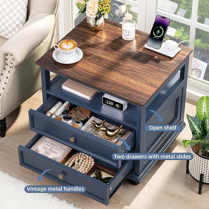 Joaxswe Farmhouse Nightstand - Image 4