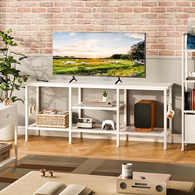 Furologee TV Stand for TVs up to 55 Inch, Entertainment Center - Image 7