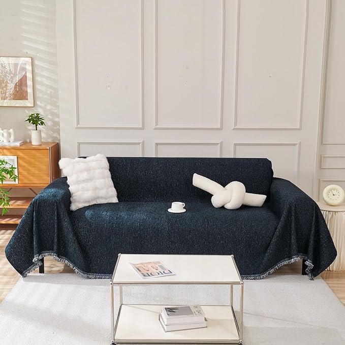 VClife Couch Cover for Sofa, Soft Washable Chenille Couch Covers for 2 Cushion - Image 3