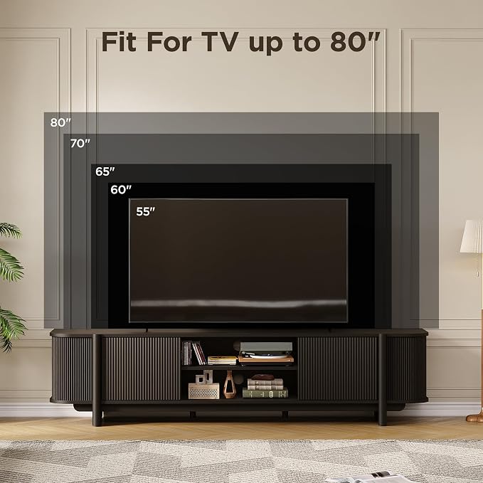 Vabches 70" Mid Century TV Stand - Image 5