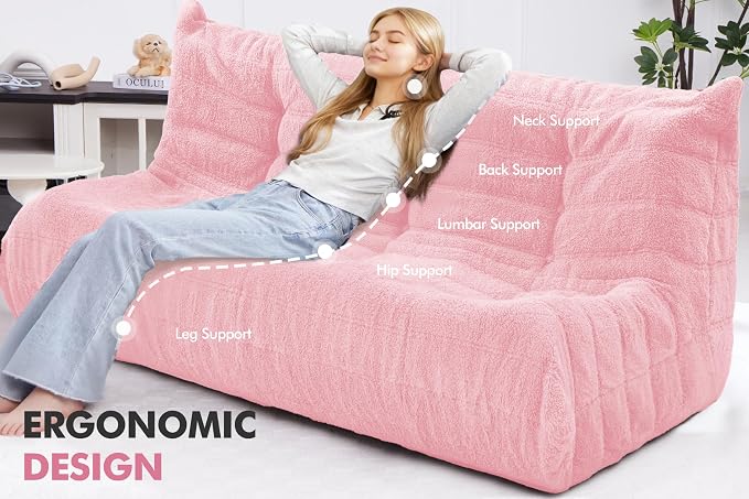 Bean Bag 3-Seater Chair Big Sofa Beanbag Chair - Image 4