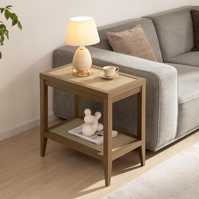 SICOTAS Rattan Night Stand Bedside Table by SICOTAS