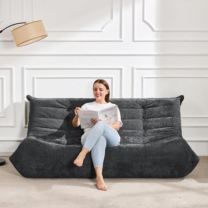 Bean Bag Chairs for Adults Giant Bean Bag Chair Memory Foam BeanBag Chair Bean - Image 3