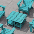 SERWALL Double Adirondack Side Table End Table Set of 4- Tiffany by SERWALL