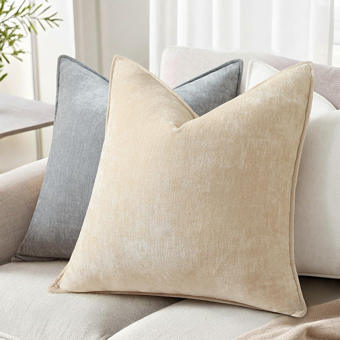 decorUhome Summer Couch Throw Pillow Covers 20x20 Set of 2, Decorative Soft - Image 3