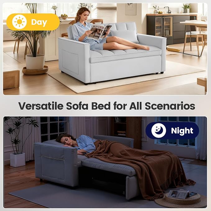 Convertible Sleeper Sofa Bed, Loveseat Sleeper Sofa - Image 6