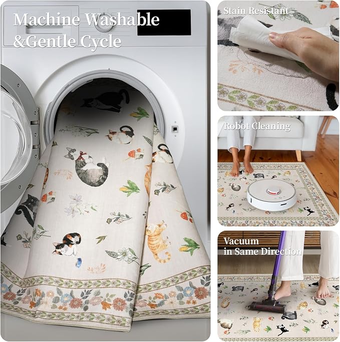 3x7 Washable Kitchen Runner Rug - Image 7
