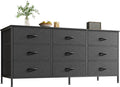 Huuger 9 Drawer Dresser, 47 Inch Dresser TV Stand by Huuger