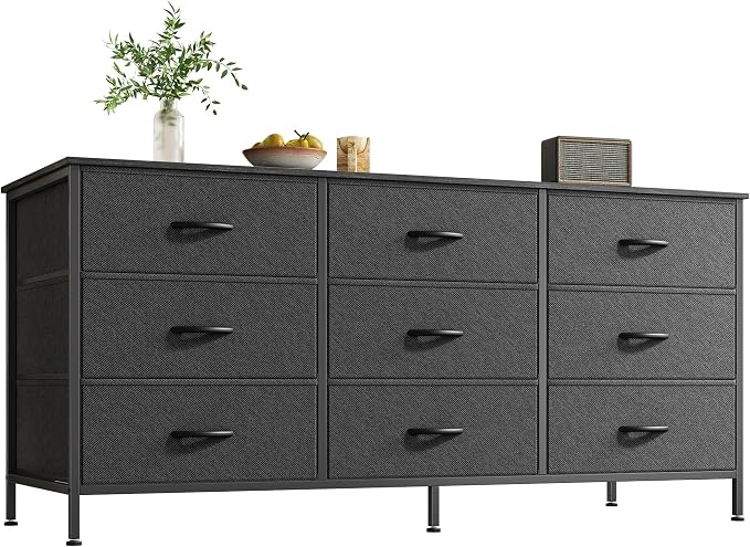 Huuger 9 Drawer Dresser, 47 Inch Dresser TV Stand by Huuger