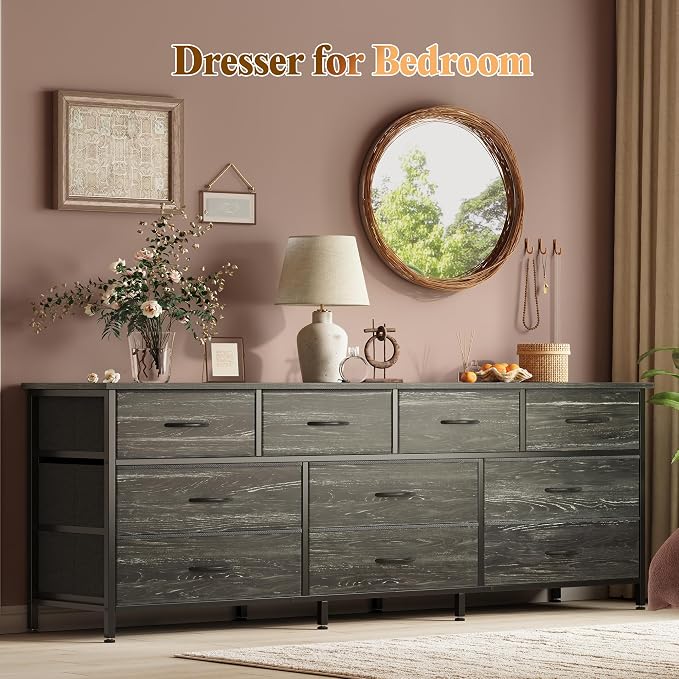 Huuger 63 Inch Dresser for Bedroom, Long Dresser - Image 7