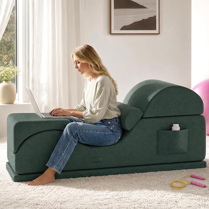 Convertible Yoga Chair for Adults, Ergonomic Foam Lounge - Image 9
