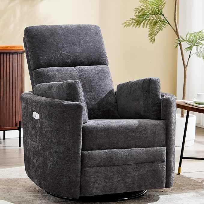 Power Recliner, Nursery Swivel Rocking Glider Chair - Image 3
