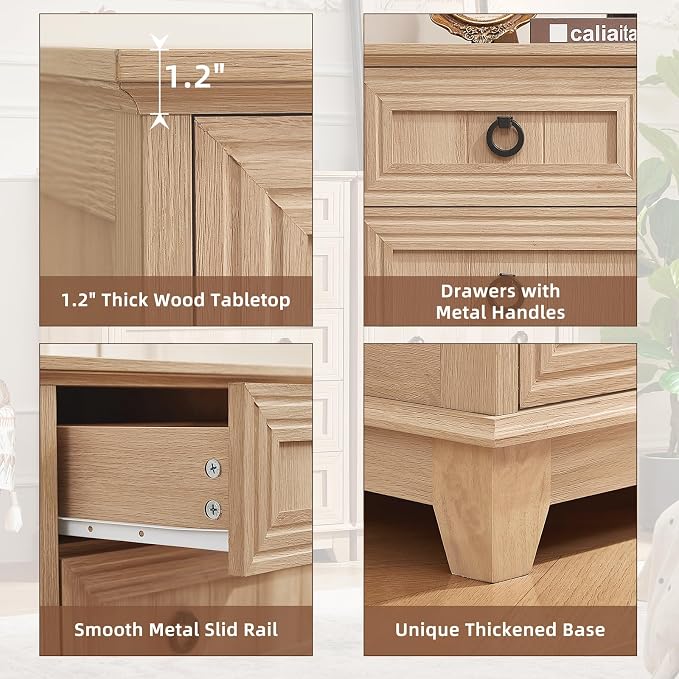 Joaxswe Farmhouse 6 Drawer Dresser - Image 12