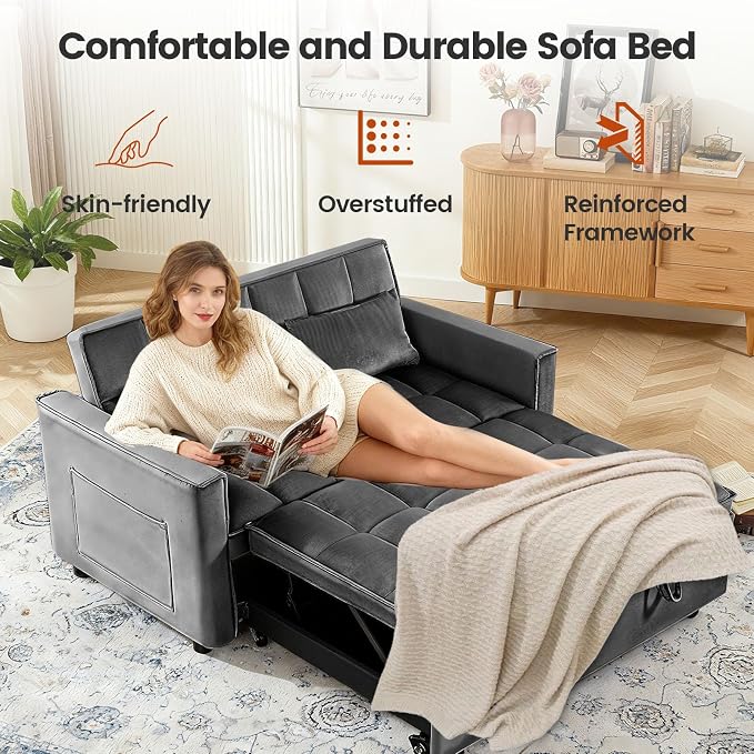Pull Out Couch, Loveseat Sleeper Sofa Bed - Image 7