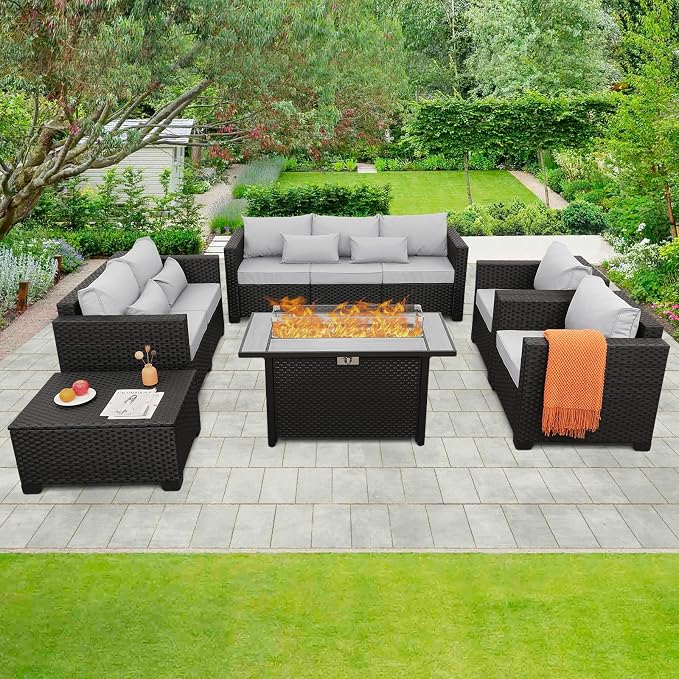 Rattaner 6 Pcs Outdoor Furniture Sets Patio Furniture Set - Image 2