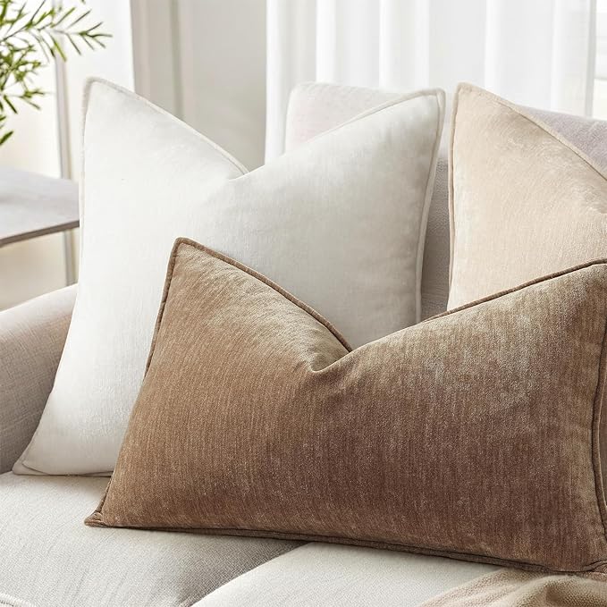decorUhome Summer Couch Throw Pillow Covers 12x20 Set of 2, Decorative Soft - Image 3