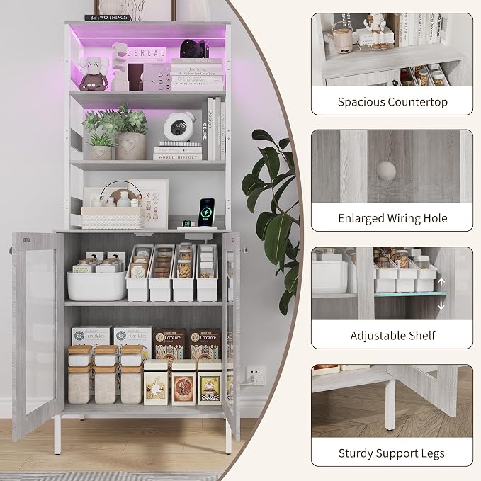 IDEALHOUSE 67Inch Bakers Rack - Image 4
