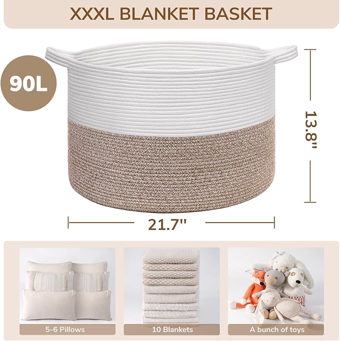 INDRESSME XXXLarge Blanket Basket - Image 7