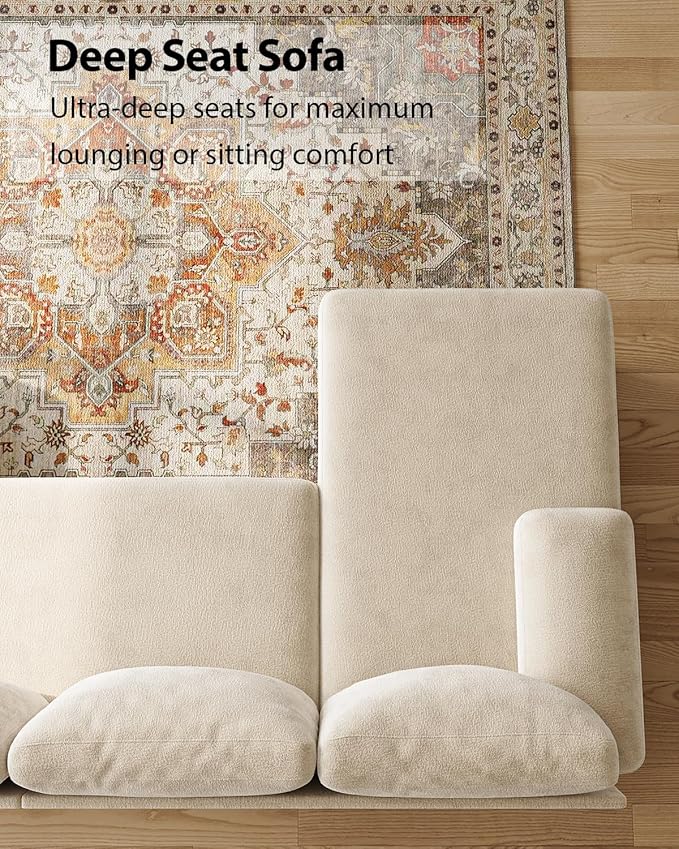 U-Shaped Sectional Couches for Living Room | 112 Inch Modern Sectional Couch | - Image 5