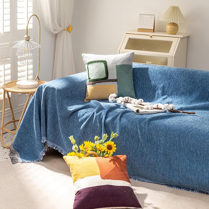 VClife Modern Blue Couch Cover for Dog, Washable Sofa Cover - Image 7