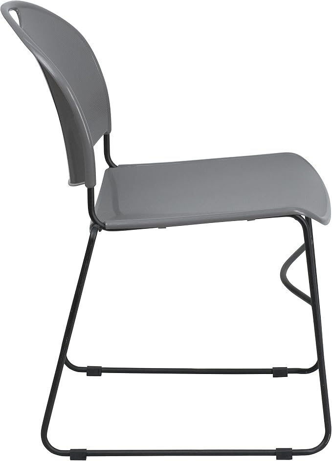Flash Furniture 4 Pack HERCULES Series 880 lb. Capacity Gray Ultra-Compact - Image 6