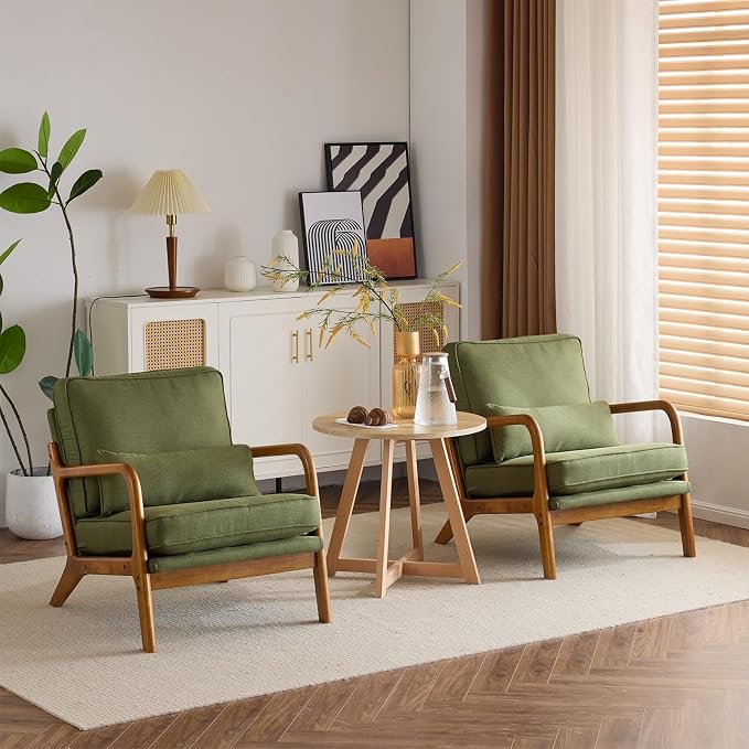 Karl home Accent Chair Mid-Century Modern Chair - Image 6