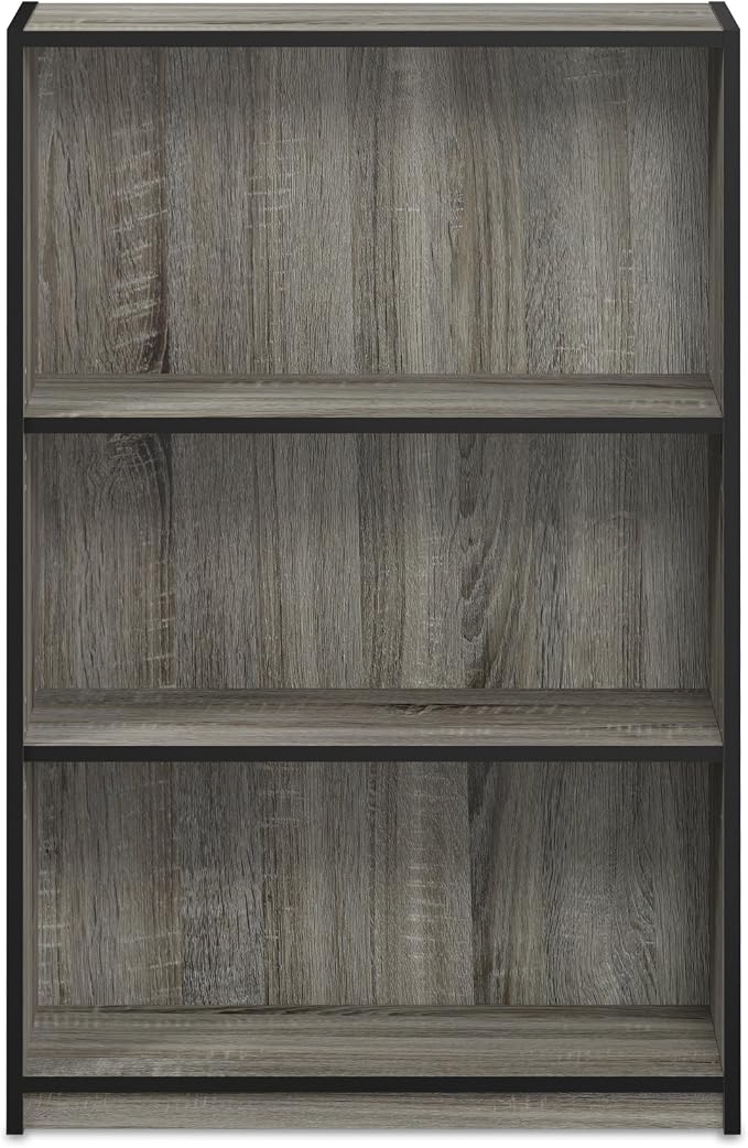 Furinno Jaya Book Shelf, 3-Tier Bookshelf, Standing Bookcase - Image 3