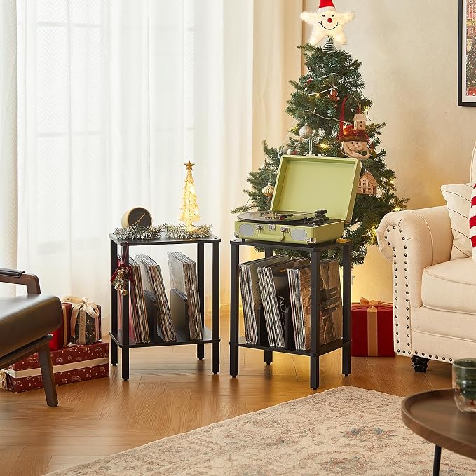 LELELINKY 2-Tier Record Player Stand - Image 4