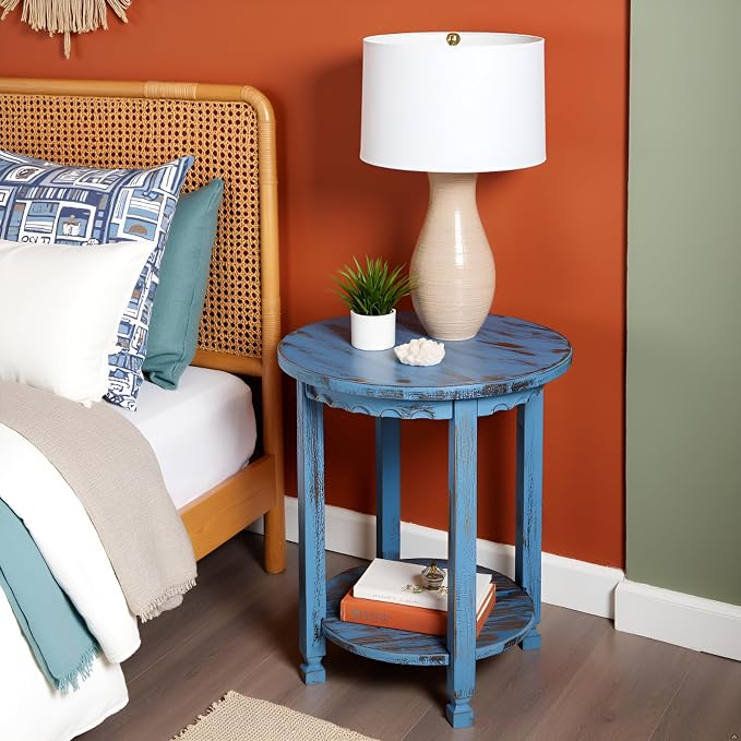 Alaterre Furniture Country Cottage Rustic Farmhouse Nightstand – 20-Inch Side - Image 6