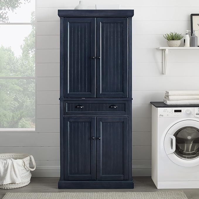 Crosley Furniture Seaside Coastal Pantry Storage Cabinet - Image 10
