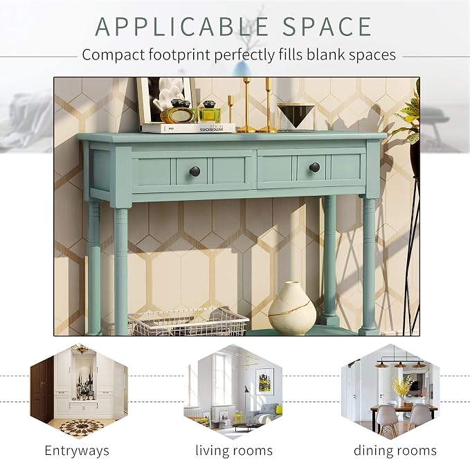 Harper & Bright Designs TREXM Daisy Series Console Table Traditional Design - Image 7