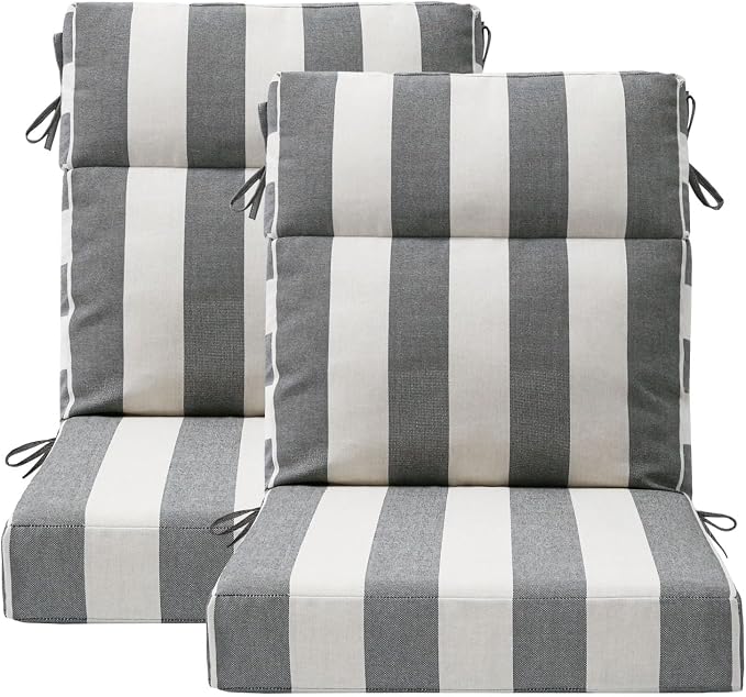 Unimatta Outdoor High Back Chair Cushion Seat Pads, 44 x 21 Inch by Unimatta
