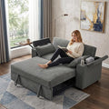 Auvsoce 65" 3-in-1 Pull-Out Convertible Sofa Bed by Unknown
