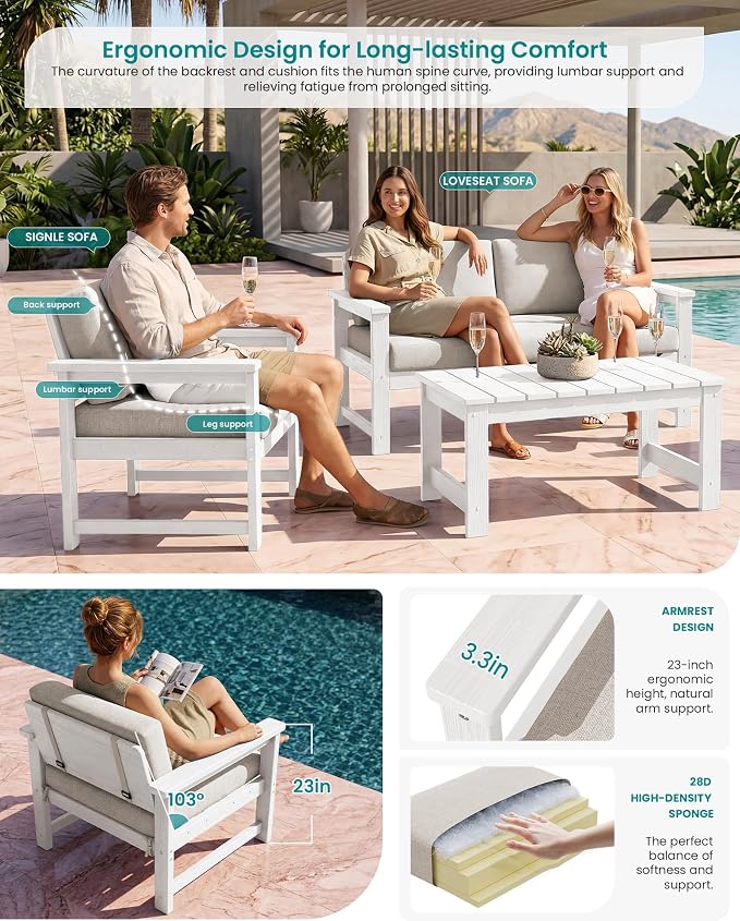 SERWALL HDPE Outdoor Loveseat - Image 2