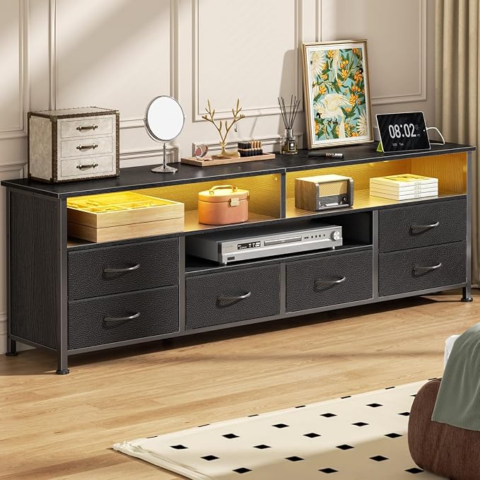 Furologee 63 Inch Entertainment Center Dresser - Image 7