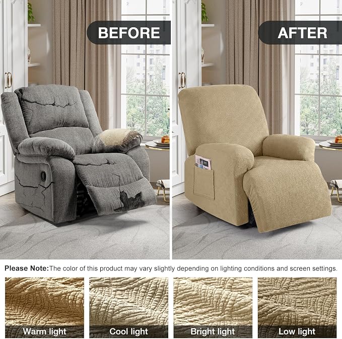 Timeles Recliner Covers Extra Wide Recliner Chair Cover Reclining Sofa - Image 4