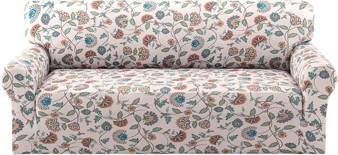 H.VERSAILTEX Printed Couch Covers Printed Sofa Cover High Stretch Couch Cover by HVERSAILTEX