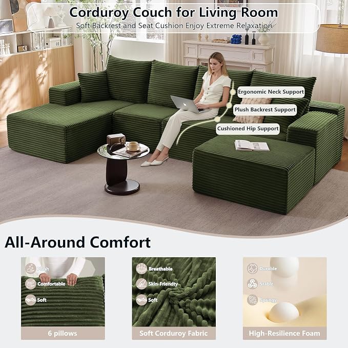 135" Modular Sectional Sofa - Image 3