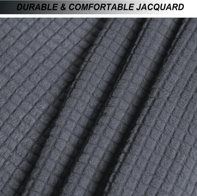 NeColorLife Stretch Ottoman Cover Square Oversized Soft Knitted Jacquard Thick - Image 3