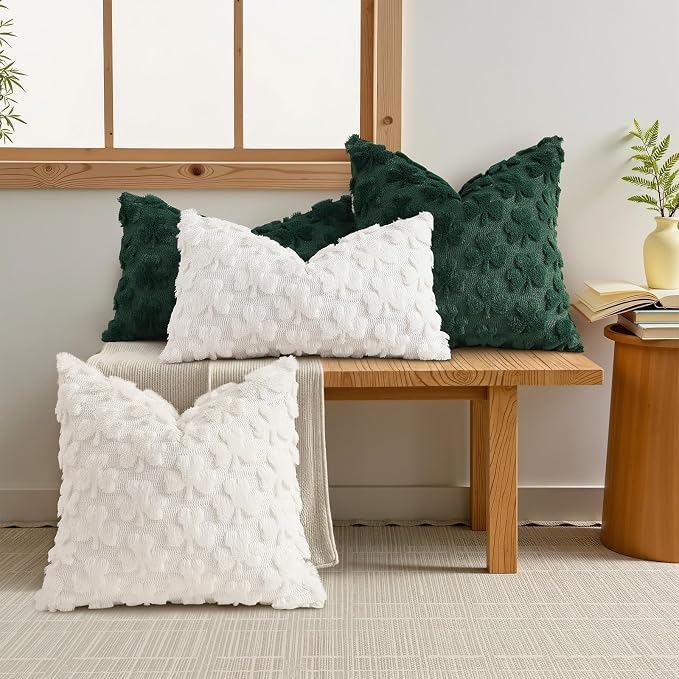decorUhome St. Patrick’s Day Shamrock Pillow Covers 18x18 Inch Set of 2 - Image 3