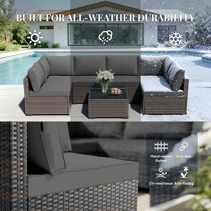 WWR Patio Furniture Set 7 Piece - Image 4