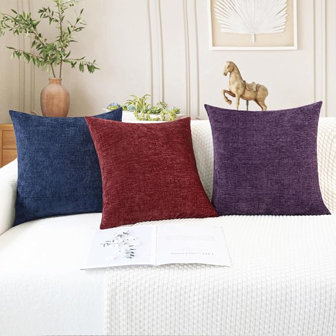 CaliTime Christmas Throw Pillow Covers Decorative 18 X 18 Inches Pack of 4 Cozy - Image 5